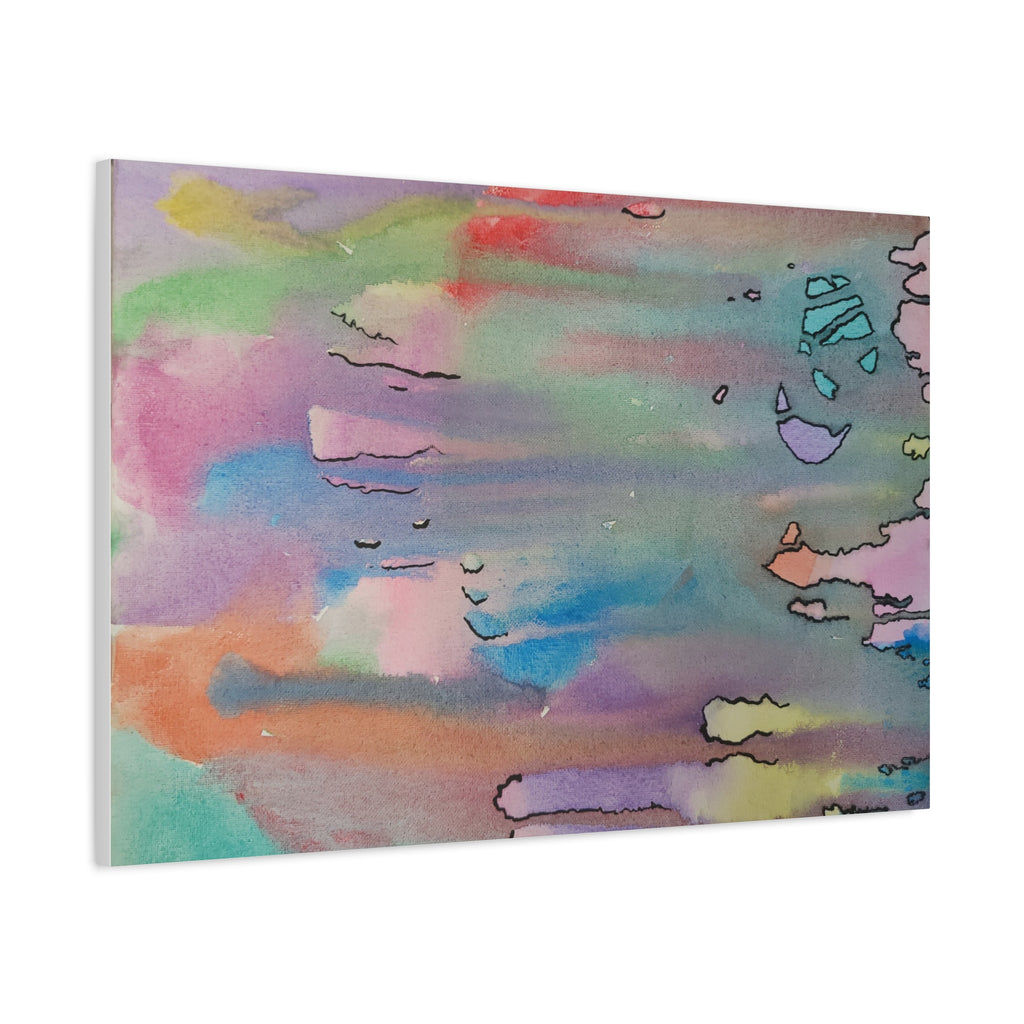 Wet Skiddles Matte Canvas, Stretched, 1.25"