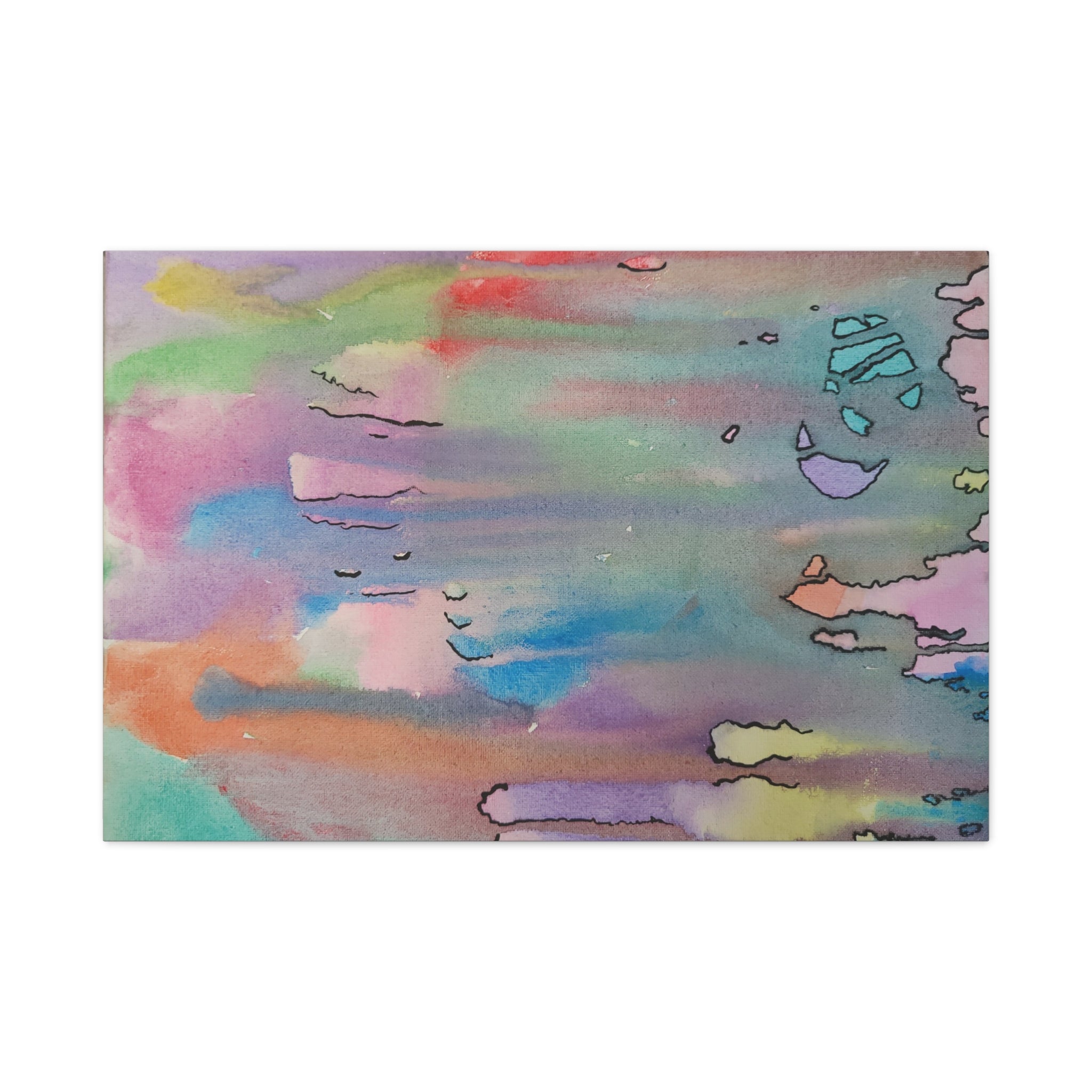 Wet Skiddles Matte Canvas, Stretched, 1.25"